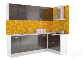 Кухня Люкс МДФ угловая 1,4х2,4 м