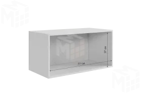 Антресоль двухдверная  Зефир 118.01  белое дерево/пудра розовая (эмаль)