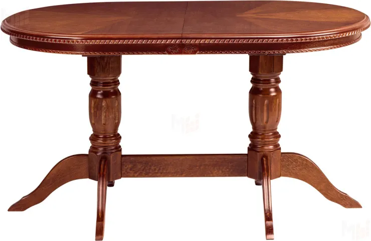 Обеденная группа стол раздвижной Лорель 140 и 4 стула + 2 кресла Лорель Миланский орех