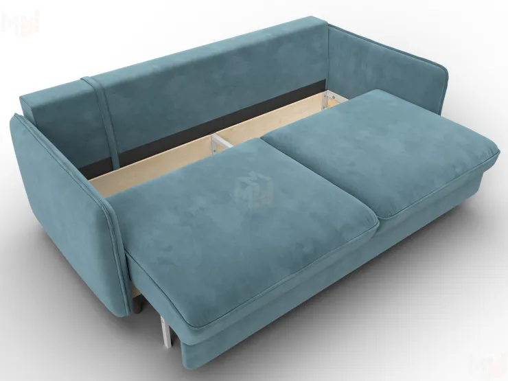 Диван прямой Лига-064 НПБ ( SEVEN 113 бирюзовый )