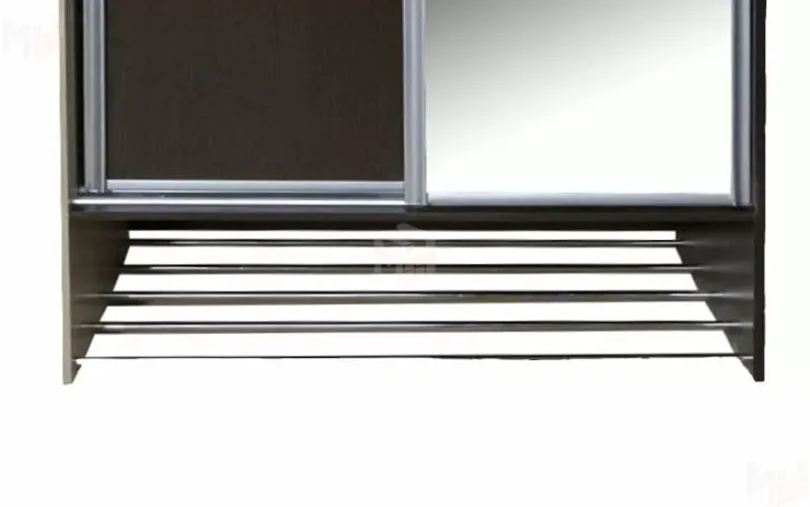 Шкаф-купе с зеркалом Ольга 10 Ясень Шимо Светлый/Венге