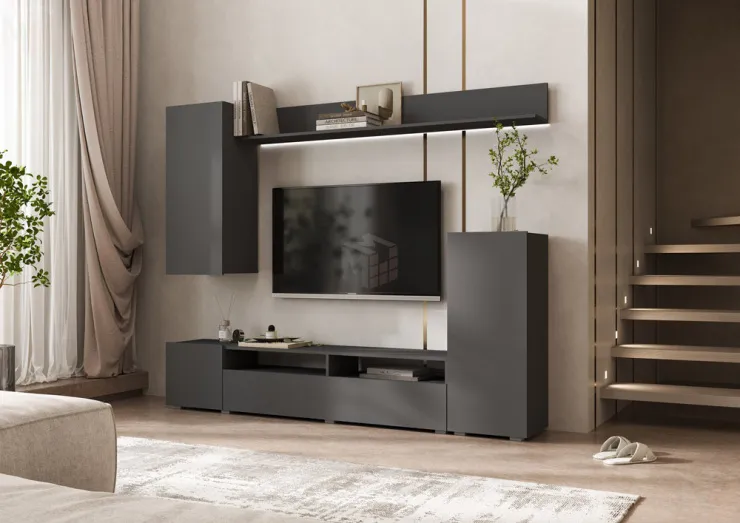 Гостиная Верона (Графит, Графит)