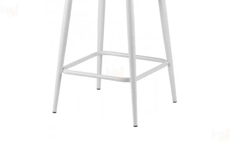 Полубарный поворотный стул Эйден Confetti bordo/белый