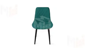 Стул OSCAR Черный муар, Велюр L006 бирюзовый