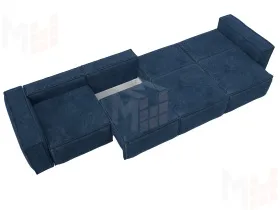Диван прямой Лига-081 НПБ МегаЛонг ( BRUT 11 синий )