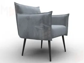 Кресло Лига-083 ( велюр TOWER 10 серый )