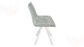 Стул Фэнди К2 Белый матовый, Велюр Confetti Silver