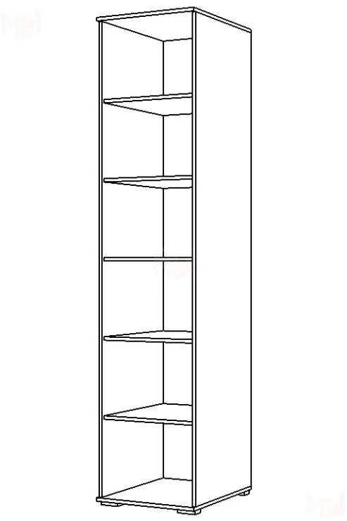 Пенал Ненси (венге/белый глянец)