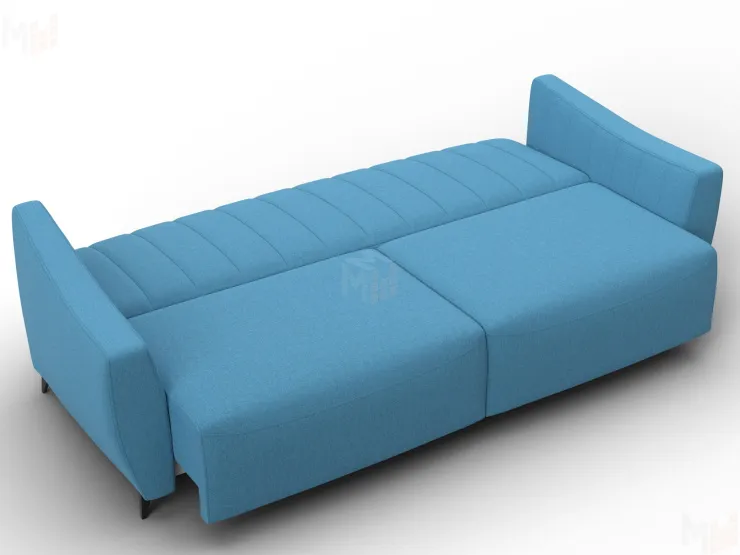 Диван-книжка Лига-095 НПБ ( Амур 10 голубой )