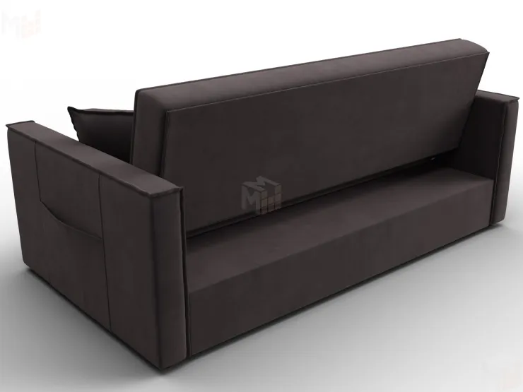 Диван прямой Лига-104 (160) ( SEVEN 727 коричневый )