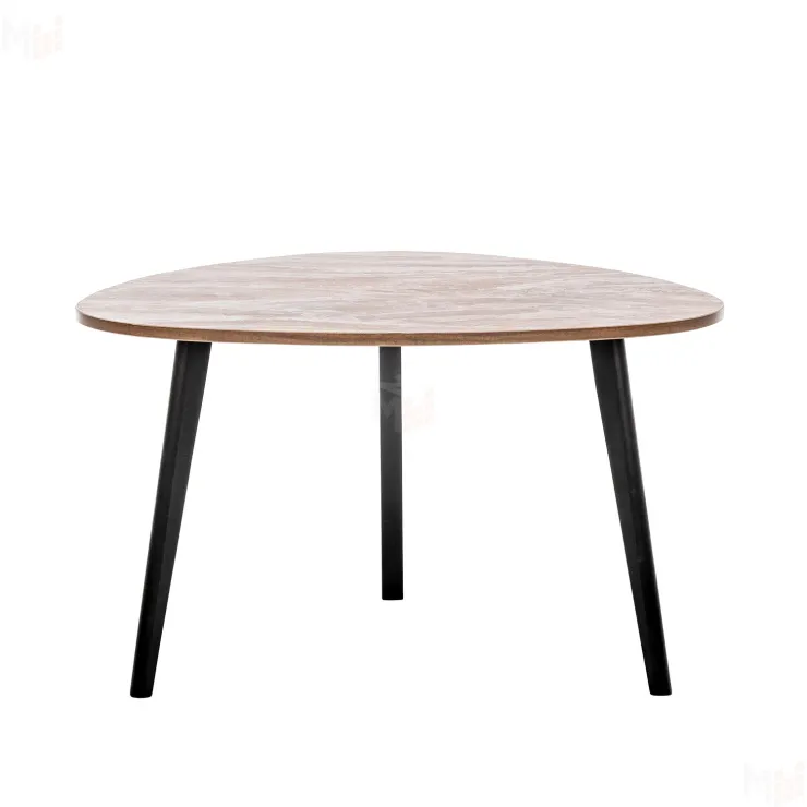 Стол журнальный Leset Квинт (Черный лак/Бронза)