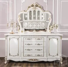 Комод Флоренция белый глянец
