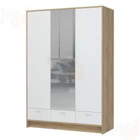 Шкаф 3-х створчатый с зеркалом Ирис ШК-03