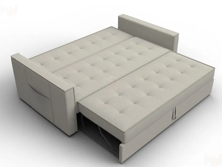 Диван прямой Лига-104 (160) ( Амур 02 бежевый )