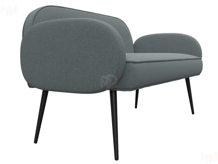 Диван прямой Лига-086 ( Амур 07 серый )