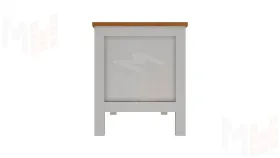 Tумбa ТB КЫMOP 148 белый/светло-кoричнeвый