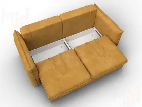 Диван прямой Лига-100 НПБ ( BRUT 10 желтый )