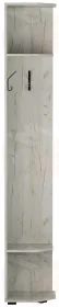 Шкаф торцевой с вешалками ИТАЛИЯ ШТВ-370 Крафт белый