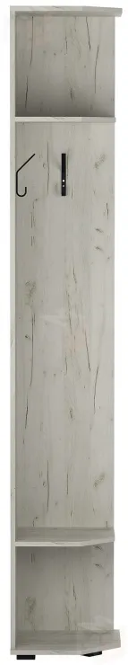 Шкаф торцевой с вешалками ИТАЛИЯ ШТВ-370 Крафт белый