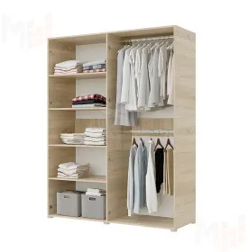 Шкаф Бостон 4-х створчатый 1600 (сонома/белый) ручка СА-1