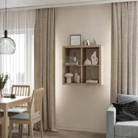 S00647 Фора 4 стеллаж 76х76х38, дуб беленый