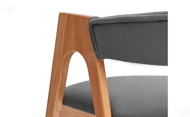 Стул деревянный Кайто Бук натуральный  Серый