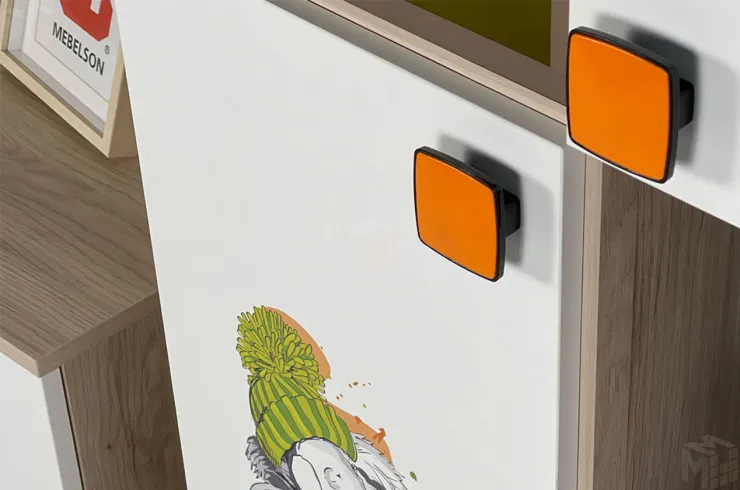 Стеллаж Зоо  16.01 дуб мария/белый