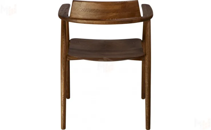 Кресло деревянное из массива дуба Сэн Дуб темный