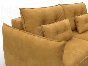 Диван прямой Лига-100 НПБ ( BRUT 10 желтый )