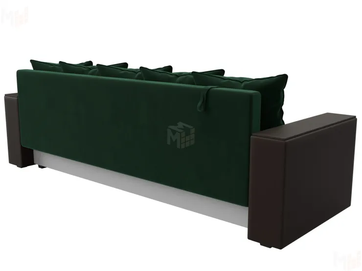 Диван прямой Дубай Лайт ( Зеленый;Коричневый )