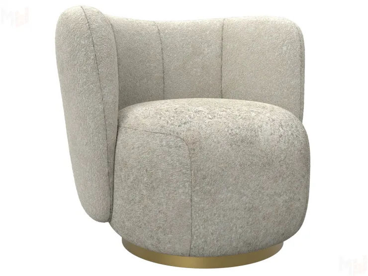 Кресло Лига-072 ( букле CAMBY 07 молочный )