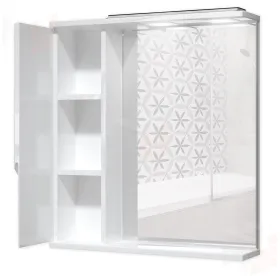 Шкаф-зеркало Optima 65 Эл. левый/правый глянец Домино