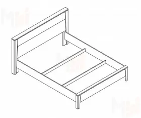Кровать 1600 Мальта (дуб винтерберг)
