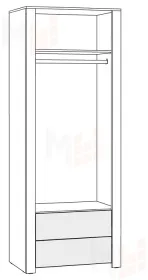Шкаф для одежды  Джастин 13.339