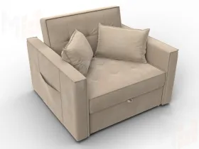 Кресло-кровать Лига-104 (80) ( SEVEN 729 бежевый )