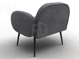 Кресло Лига-086 ( велюр BRUT 16 темно-серый )