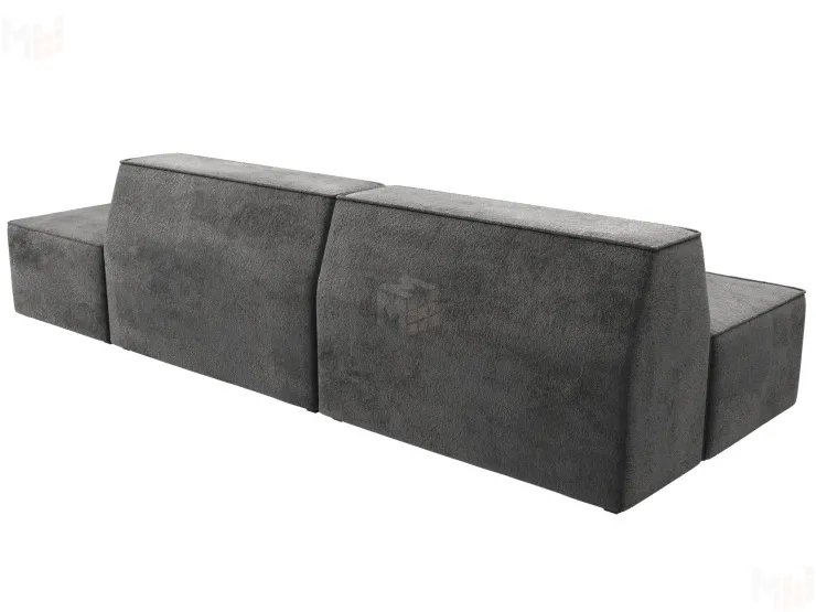 Диван прямой модульный Монс Модерн правый ( TOWER 10 серый )