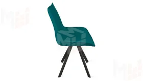 Стул Фэнди К2 Черный муар, Велюр Confetti Izumrud