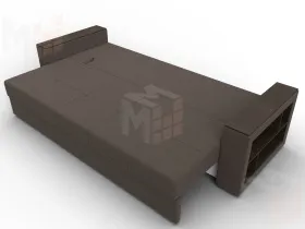 Диван прямой Дубай Лайт ( Амур 05 коричневый )