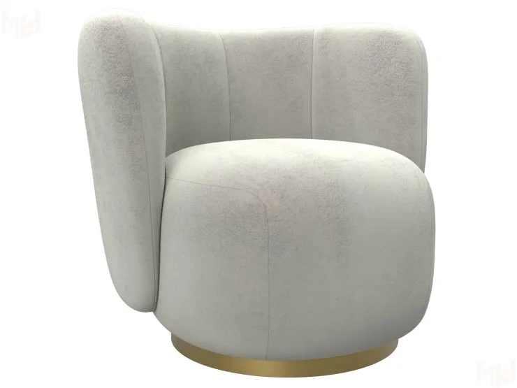 Кресло Лига-072 ( велюр TOWER 01 молочный )