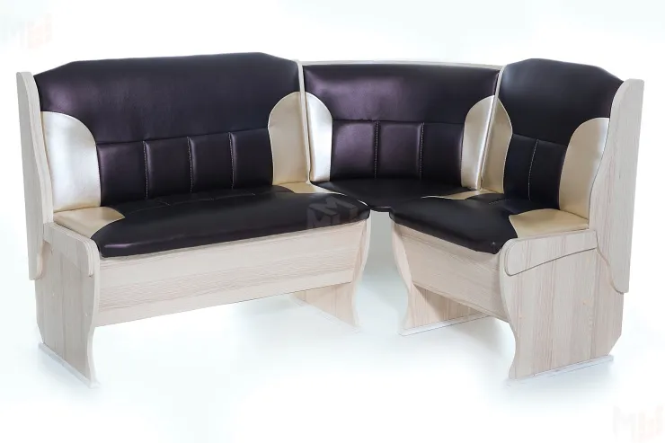 Скамья угловая Орхидея (ясень, 221/101)