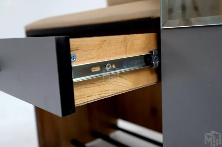 Прихожая Ольга-Лофт 2 Дуб Крафт Золотой/Темно-Серый