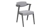 Стул Гонконг 2 - N-242 Графит, №210 Велюр Jercy silver
