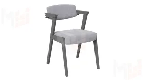 Стул Гонконг 2 - N-242 Графит, №210 Велюр Jercy silver