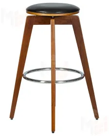 Табурет барный TOM'77 (цвет черный глянец PU ABD 002)