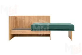 Кушетка Хилтон на пружинном блоке Зеленый