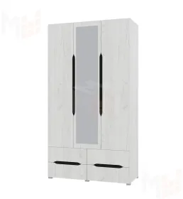 Шкаф Вега 3-х створчатый с ящиками/зеркало (прованс)