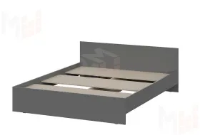 Кровать Денвер 1,6 Графит серый