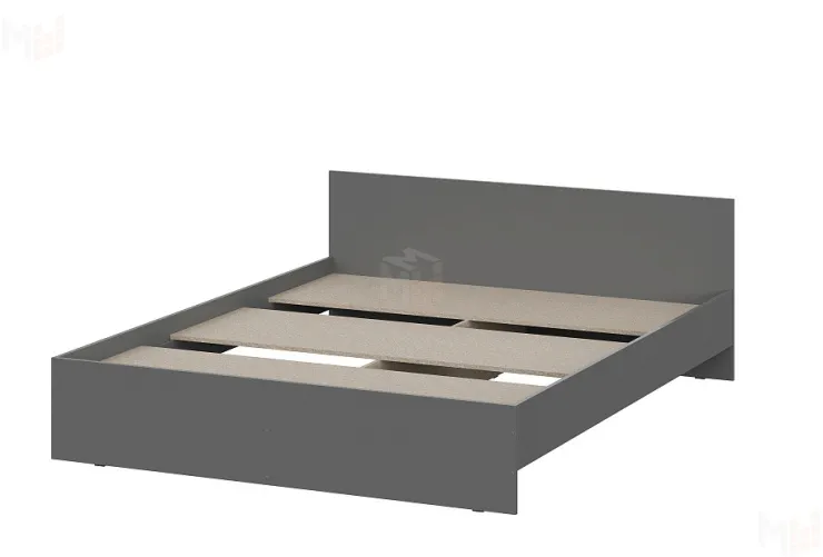 Кровать Денвер 1,6 Графит серый