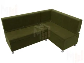 Диван кухонный угловой Стайл правый угол ( Зеленый )
